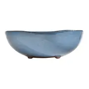 SALADEIRA BAIXA 27 CM JITIRANA - AZUL HISTÓRIO/ARGILA - Foto 2