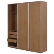 GUARDA-ROUPA DE CASAL 3 PORTAS DE CORRER - FREIJÓ - Foto 5