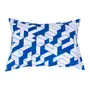 FRONHA 50 CM X 70 CM MAZE - AZUL COBALTO/BRANCO - Foto 1
