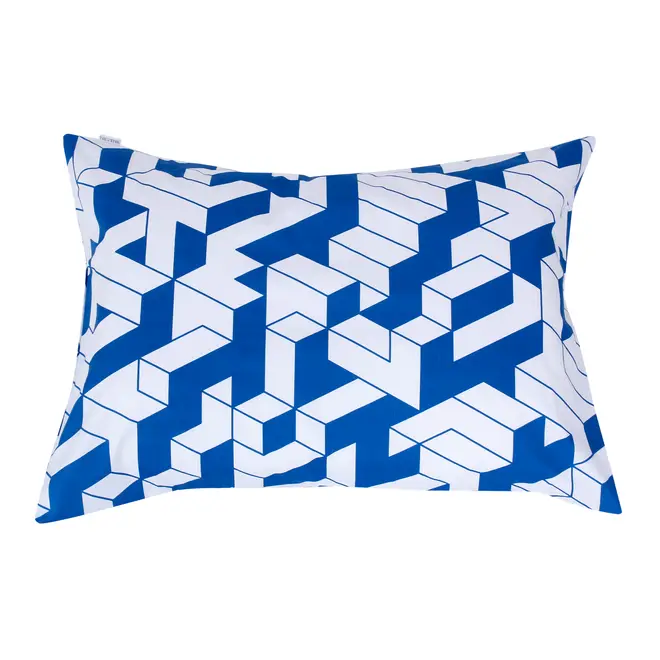 FRONHA 50 CM X 70 CM MAZE - AZUL COBALTO/BRANCO - Foto 1