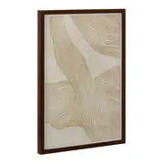 QUADRO II 50 CM X 35 CM ORGANIC LINES - CASTANHO/LATTE - Foto 2