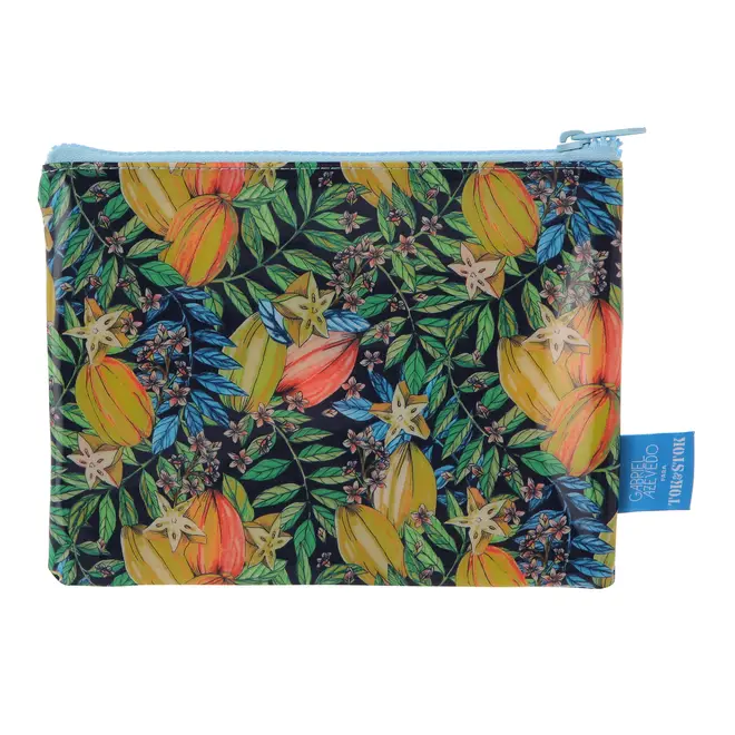 NECESSAIRE CONJUNTO COM 2 PEÇAS SAUDADE TROPICAL - AZUL/MULTICOR - Foto 5