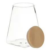 POTE HERMÉTICO 500 ML SINGULAR - BAMBU/INCOLOR - Foto 3