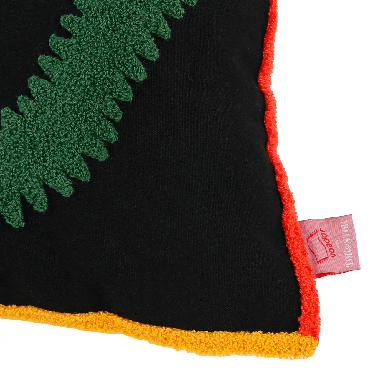 CAPA PARA ALMOFADA 45 CM X 45 CM MISTURINHA FLOR - PRETO/MULTICOR - Foto 6