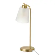 LUMINÁRIA DE MESA HALLEY - OURO/FROST - Foto 4