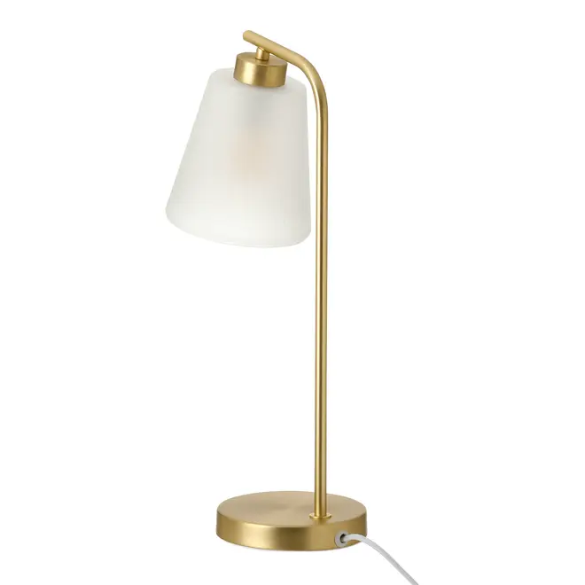 LUMINÁRIA DE MESA HALLEY - OURO/FROST - Foto 4
