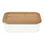 POTE HERMÉTICO 1,2 L BAMBU - INCOLOR/BAMBU - Foto 2