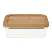 POTE HERMÉTICO 1,2 L BAMBU - INCOLOR/BAMBU - Foto 2