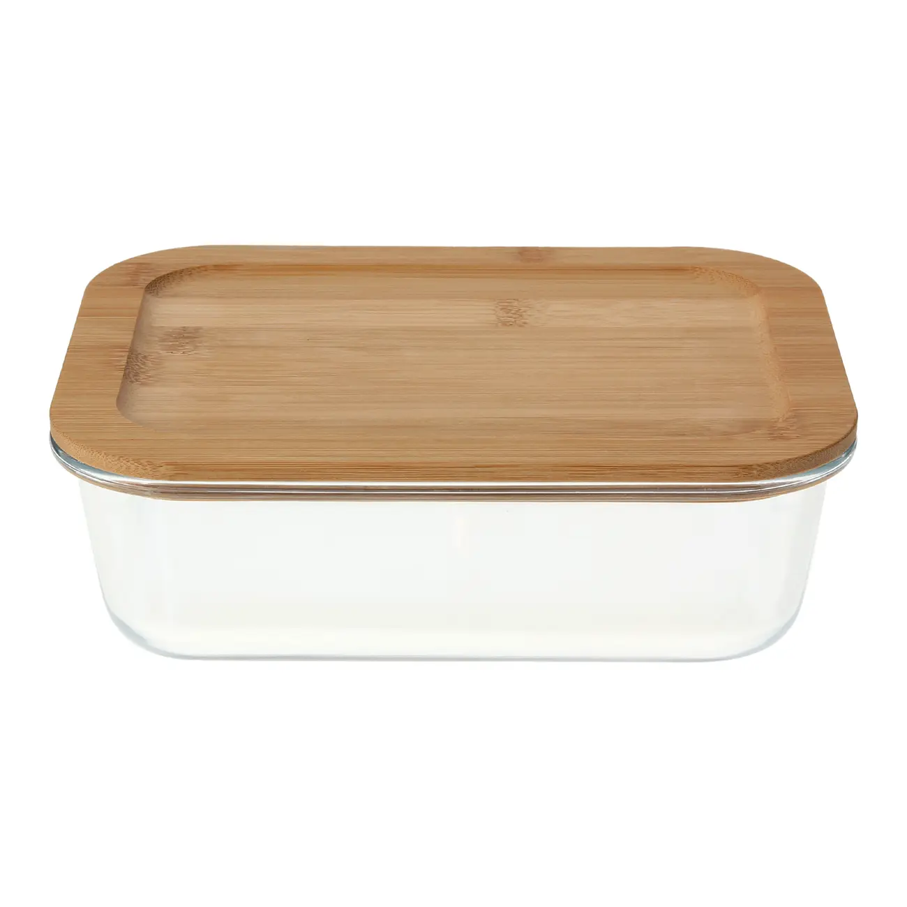 POTE HERMÉTICO 1,2 L BAMBU - INCOLOR/BAMBU - Foto 2
