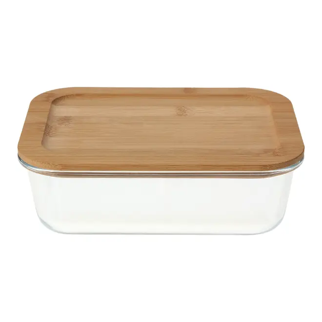 POTE HERMÉTICO 1,2 L BAMBU - INCOLOR/BAMBU - Foto 2