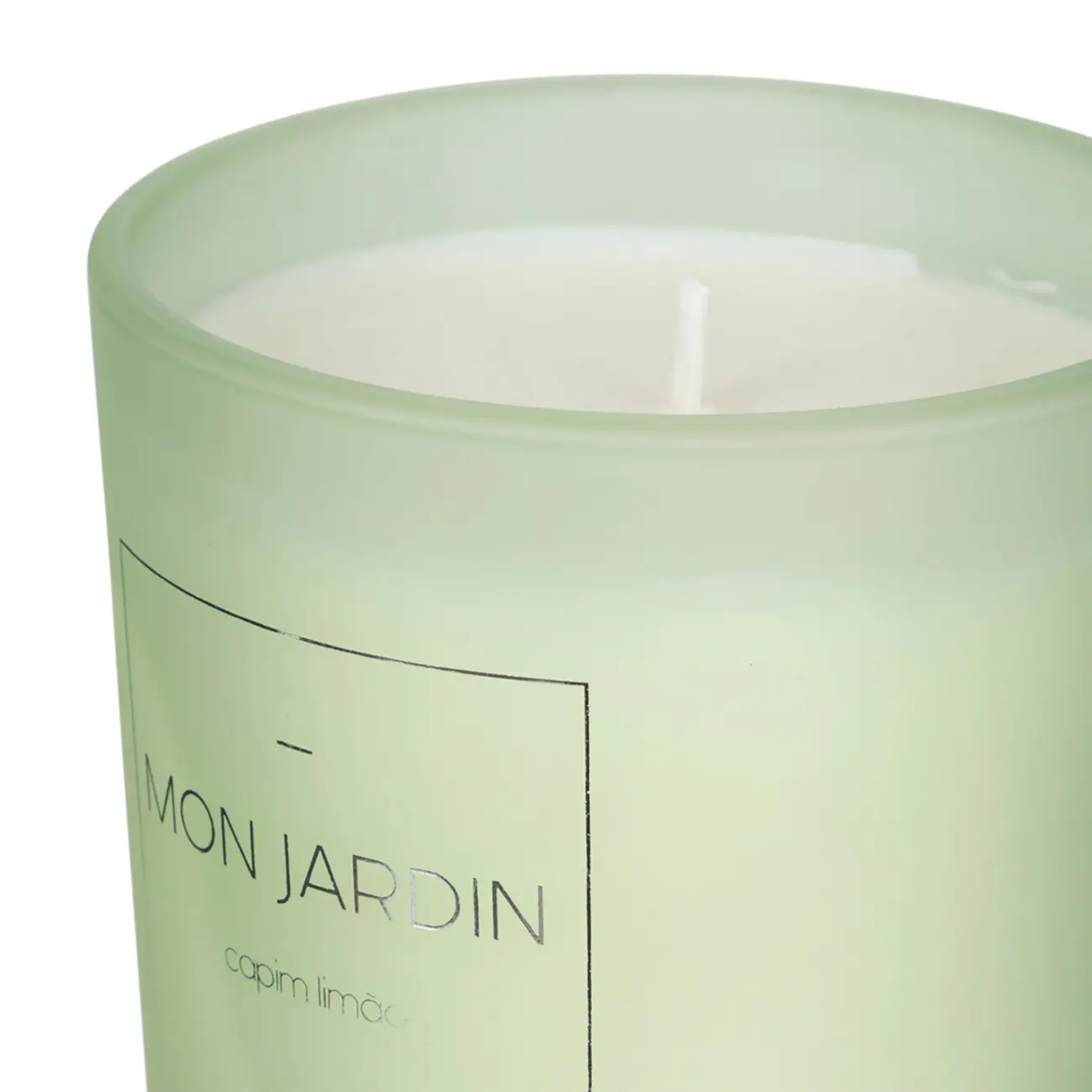 VELA PERFUMADA POTE CAPIM LIMÃO MON JARDIN - SÁLVIA/BRANCO - Foto 2