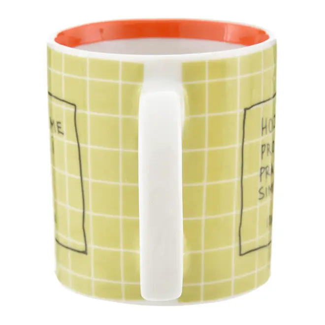 CANECA 330 ML IDA - SER SIMPÁTICA - VERDE CLARO/TERRACOTA - Foto 5