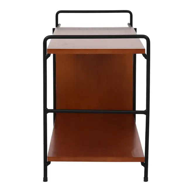 RACK 1 GAVETA 1,30 M X 36 CM COM PALHINHA VIERNES - NOZES/PRETO - Foto 3