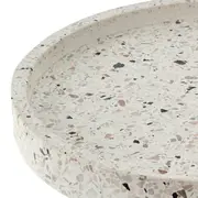BANDEJA REDONDA 20 CM TERRAZZO - BRANCO/KONKRET - Foto 4