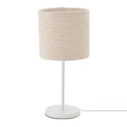 LUMINÁRIA DE MESA HALO - BRANCO/NATURAL - Foto 1
