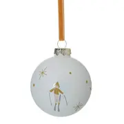 PINGENTE BOLA 7 CM CONJUNTO COM 2 PEÇAS SKI FINE FESTIVITY - CREAM/MULTICOR - Foto 5