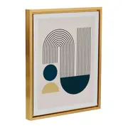 QUADRO I 30 CM X 24 CM GOLD PATH - OURO/VERDE ESCARAVELHO - Foto 2