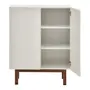 BUFFET 2 PORTAS 80 CM X 40 CM POINT - BRANCO/NOZES - Foto 2