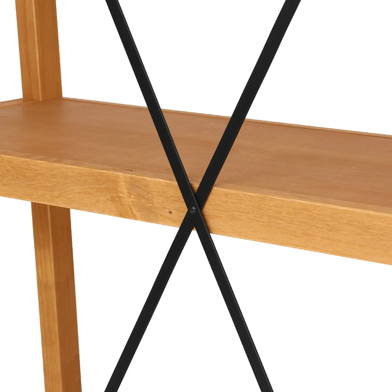 ESTANTE 98 CM X 2 M BEAM - AMÊNDOA/PRETO - Foto 7
