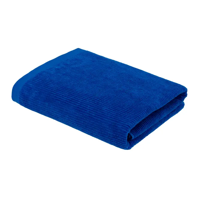 TOALHA DE BANHO GIGANTE 1,50 M X 1 M VELVET - AZUL COBALTO - Foto 1