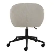 CADEIRA HOME OFFICE CLAM GLAM - PRETO/AREIA - Foto 4