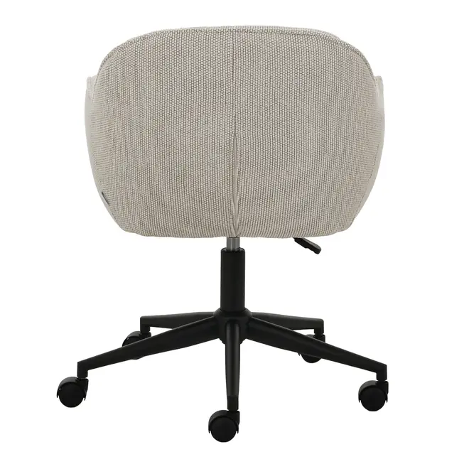 CADEIRA HOME OFFICE CLAM GLAM - PRETO/AREIA - Foto 4