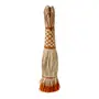 VASSOURA DECORATIVA ACARI - FIBRA CLARA/LARANJA - Foto 2