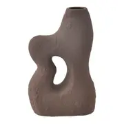 VASO DECORATIVO 20 CM SHIMO - MARROM/MANJERICÃO - Foto 2
