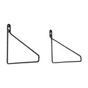 PRETO - SUPORTE PARA PRATELEIRA COM 2 PEÇAS FINELINE