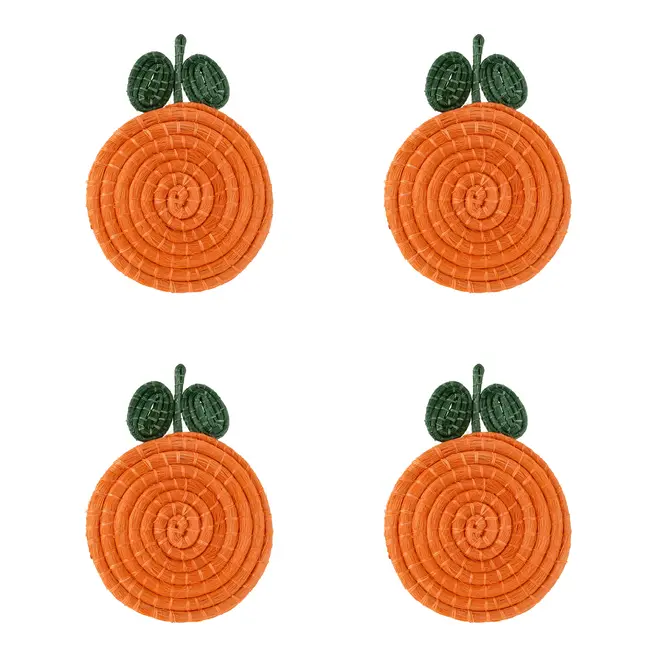 PORTA-COPOS CONJUNTO COM 4 PEÇAS SERTÃO LARANJA - LARANJA/VERDE - Foto 4