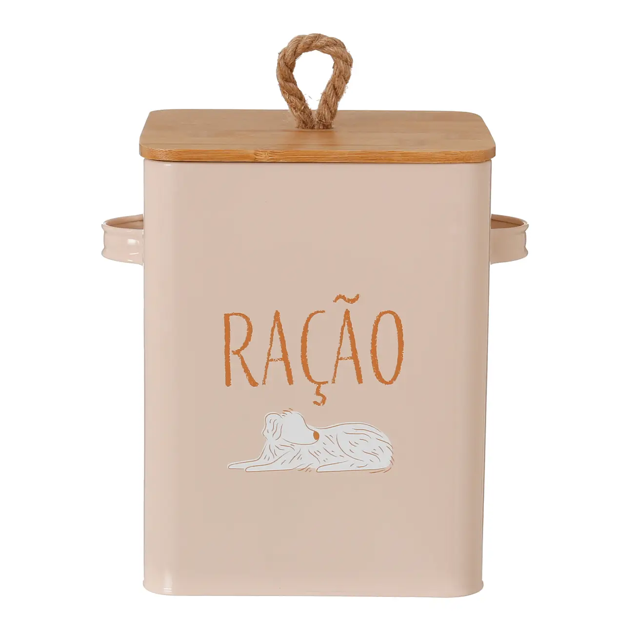 POTE PARA RAÇÃO PAWS EAT - OFF WHITE/BAMBU - Foto 1