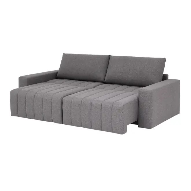 SOFÁ-CAMA RETRÁTIL E RECLINÁVEL 3 LUGARES SNOOZE - CINZA - Foto 4