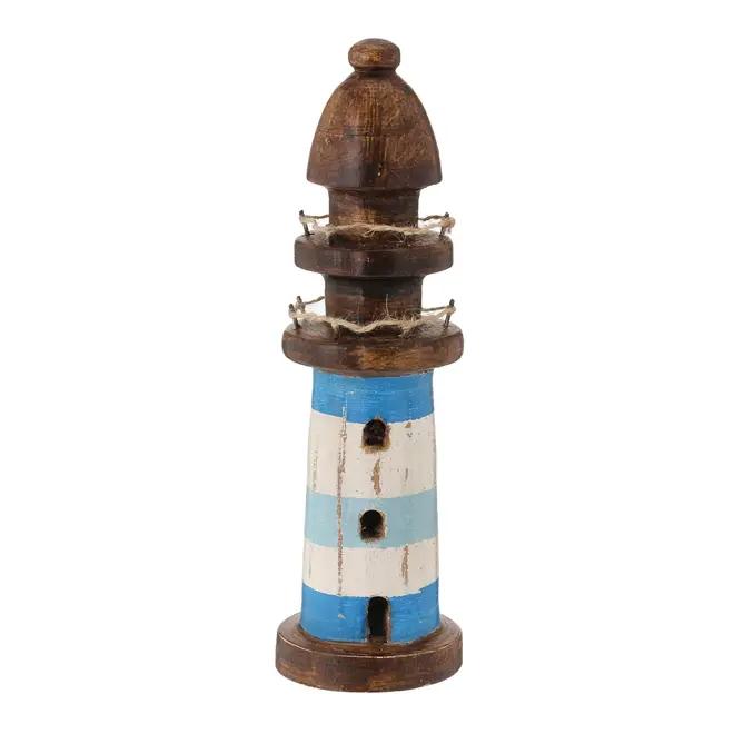 ADORNO 28 CM MARAÚ TAIPU FAROL - PAULOWNIA/MULTICOR - Foto 4