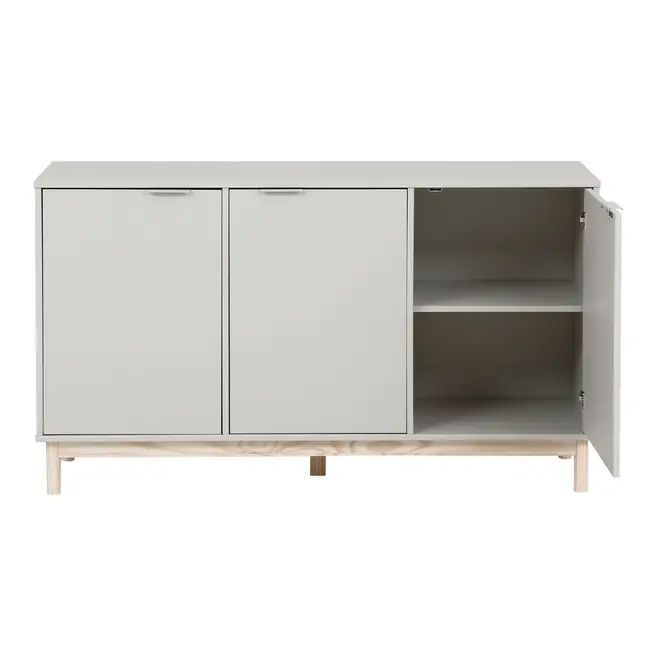 BUFFET 3 PORTAS 1,35 M X 38 CM SNAB - FLANDRES/NATURAL WASHED - Foto 2
