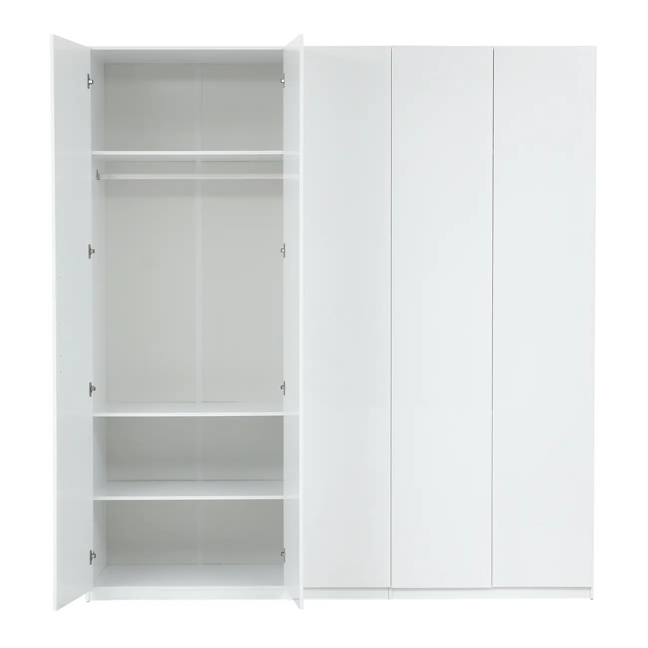 GUARDA-ROUPA DE CASAL 5 PORTAS 3 GAVETAS 45 MAXIMUS - BRANCO - Foto 3