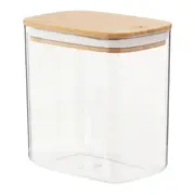 POTE HERMÉTICO 1,5 L BAMBUCCI - INCOLOR/BAMBU - Foto 2