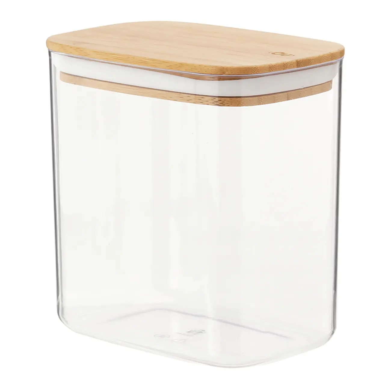 POTE HERMÉTICO 1,5 L BAMBUCCI - INCOLOR/BAMBU - Foto 2