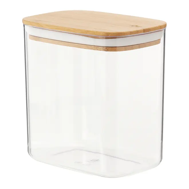 POTE HERMÉTICO 1,5 L BAMBUCCI - INCOLOR/BAMBU - Foto 2