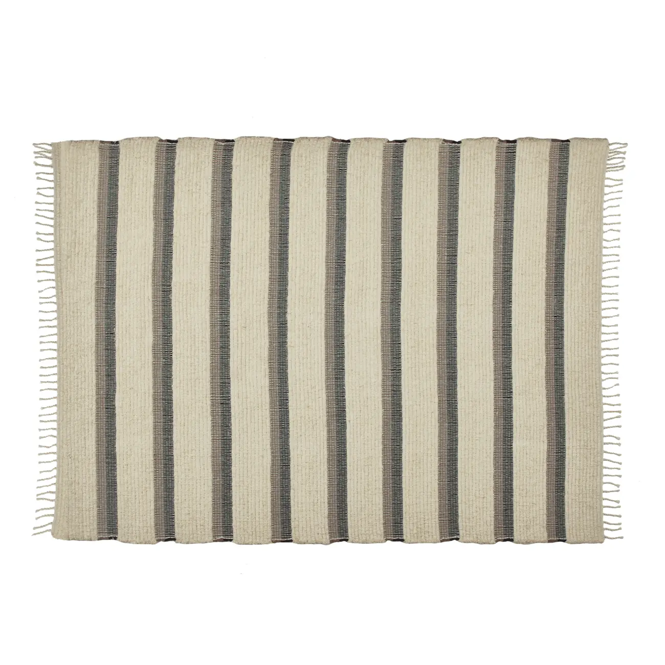 TAPETE 2 M X 2,50 M LOOM - NATURAL/PRETO - Foto 1