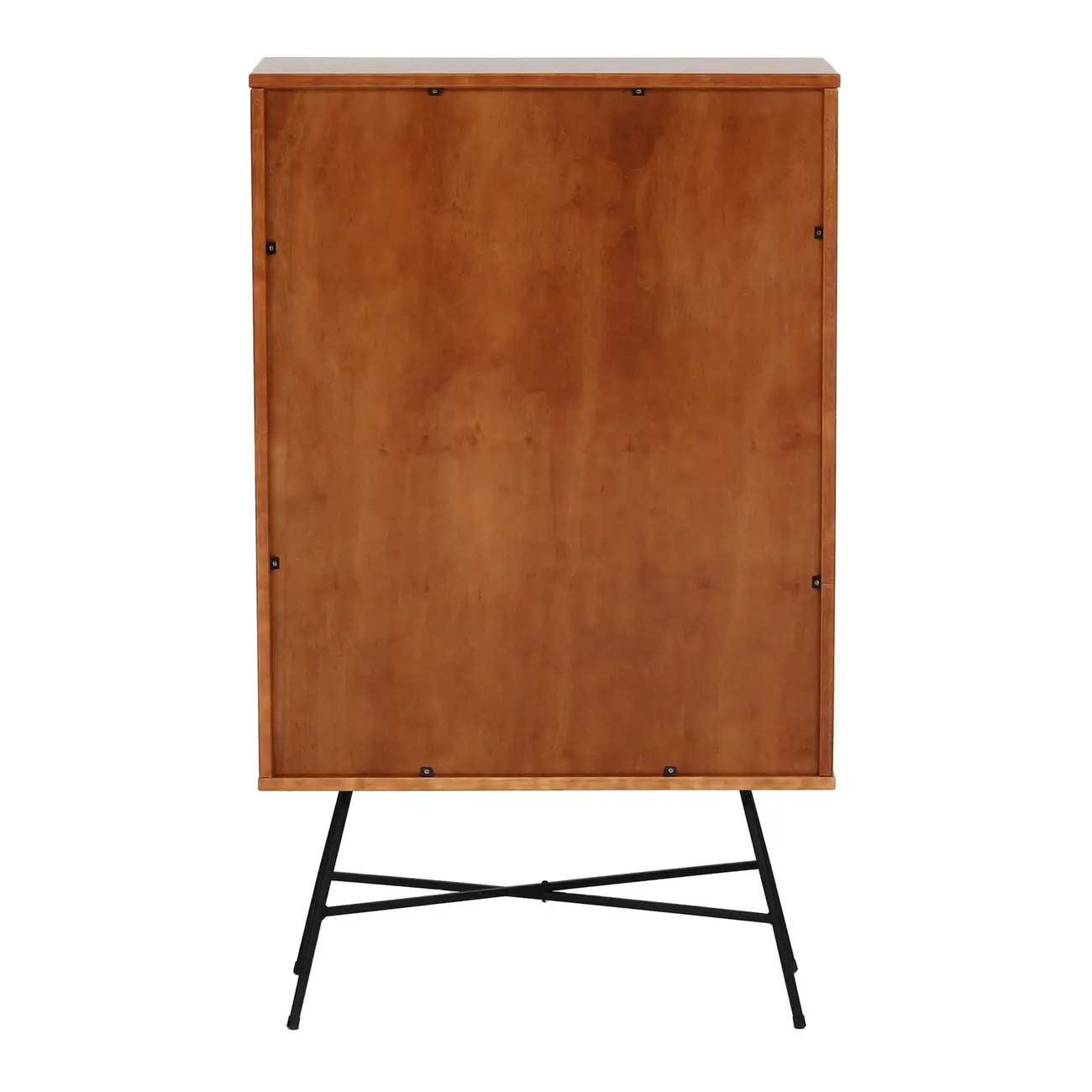 ESTANTE 70 CM X 1,17 M MID CENTURY - PRETO/NOZES - Foto 5