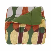 EDREDOM DUPLA-FACE CASAL/QUEEN 2,40 M X 2,50 M PAISAGISTA - MULTICOR/MUSGO - Foto 4
