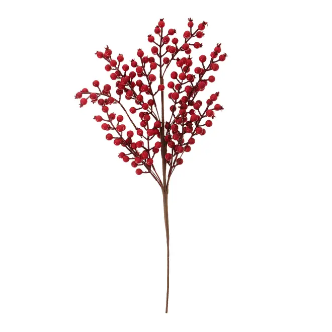 GALHO DECORATIVO BERRY BORDAR, AMAR E CELEBRAR - MARROM/VERMELHO - Foto 1