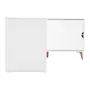 MESA COM BALCÃO 1 PORTA DE CORRER 1,20 M X 1,20 M LIN - BRANCO/NOZES - Foto 5