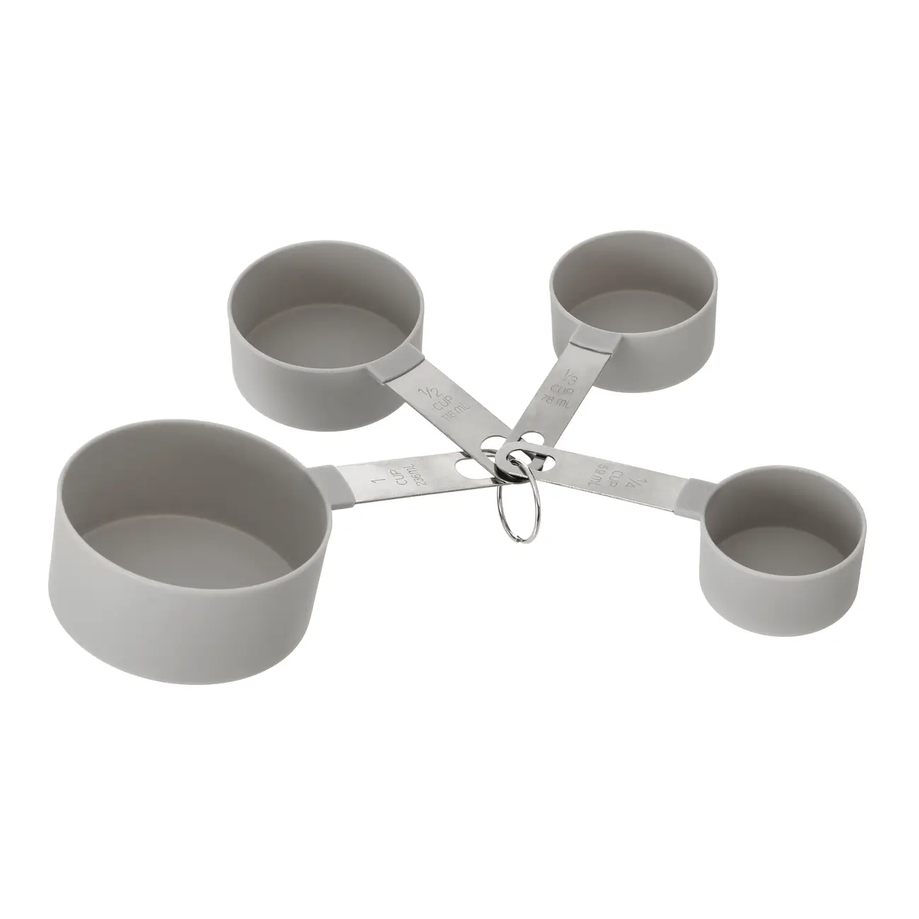 KIT COM 8 XÍCARAS/COLHERES MEDIDORAS MEASURE - KONKRET/INOX - Foto 3
