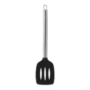 ESPÁTULA VAZADA 35 CM COOKING - INOX/PRETO - Foto 1