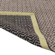 TAPETE 1,50 M X 2 M OKAPI - FIBRA CLARA/PRETO - Foto 4