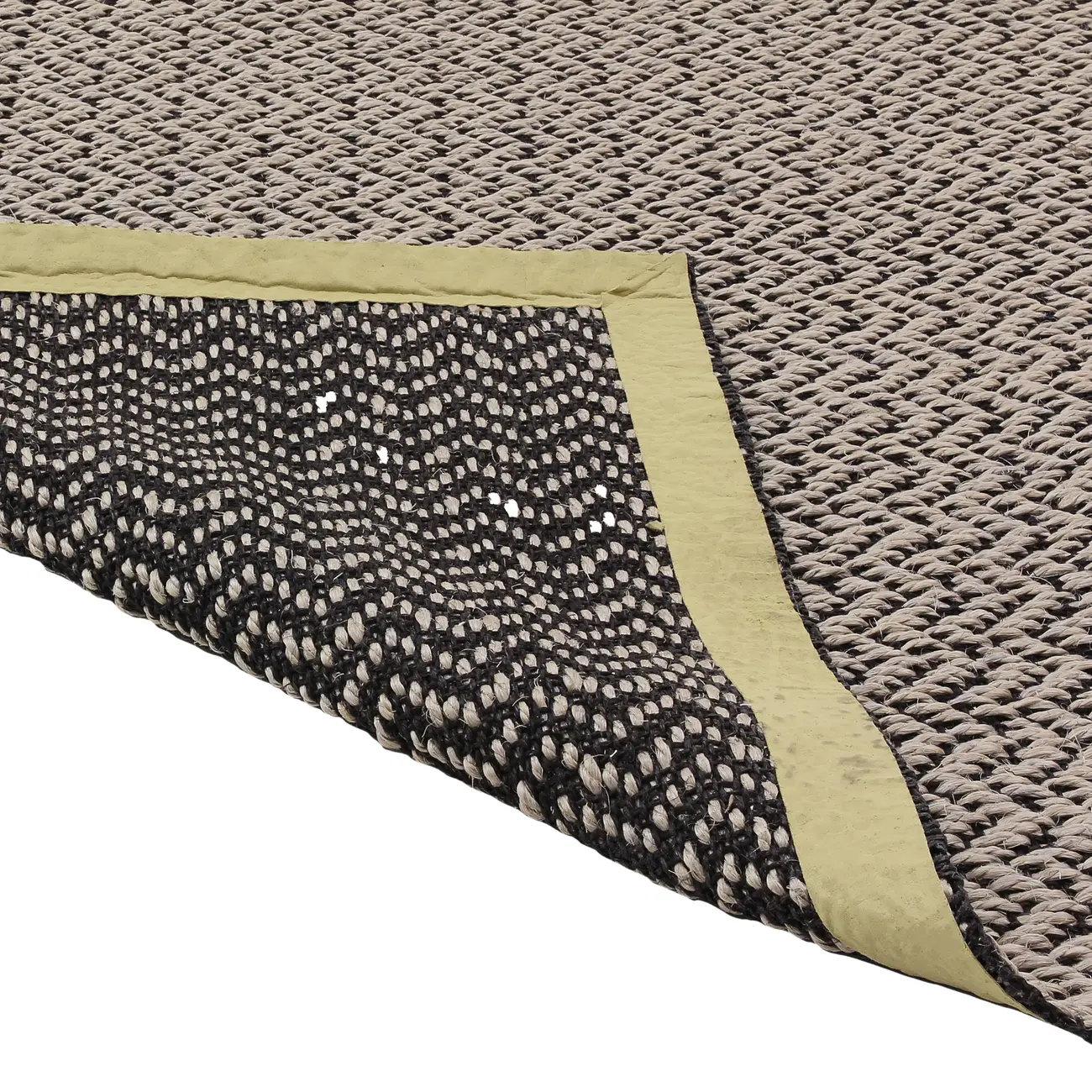 TAPETE 1,50 M X 2 M OKAPI - FIBRA CLARA/PRETO - Foto 4