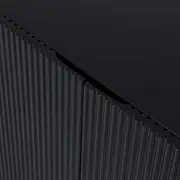 BUFFET 3 PORTAS 1,65 M X 40 CM RIBS - PRETO/PRETO - Foto 10