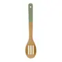 COLHER VAZADA 30 CM BAMBUMIX - SÁLVIA/NATURAL - Foto 4