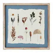 QUADRO I 40 CM X 40 CM BOTANICAL - BRANCO PROVENCE/BLEU CENDRÉ - Foto 1